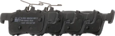 Produktbild von Febi Bremsbeläge Satz Hinten Bremsklötze für FORD Fiesta Mk7 Schrägheck 116240