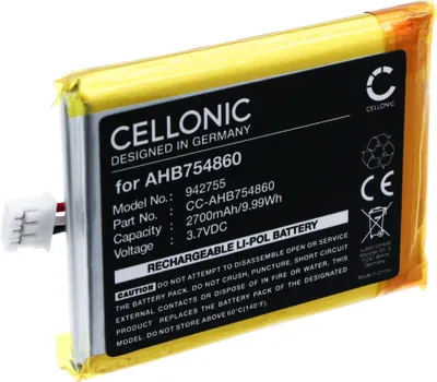 Image de CELLONIC Batterie pour Enceinte Compatible avec Divoom Ditoo Pro, AHB754860 - (2700mAh , 3.7V)
