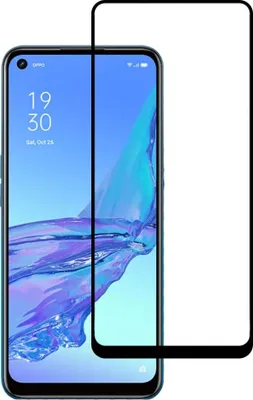 Produktbild von Smartphonica Oppo A53 volle Abdeckung gehärtetem Glas Bildschirmschutz aus gehärtetem Glas mit abgerundeten Ecken