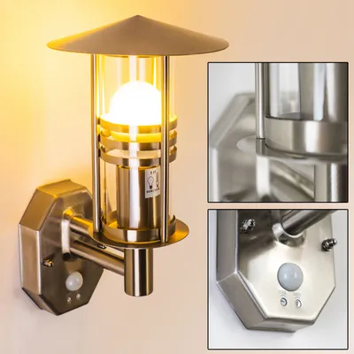 Produktbild von Latiano »Latiano« Außenwandlampe aus Edelstahl u. Klarglas-Scheiben