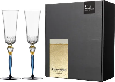Obrázok produktu pre Eisch CHAMPAGNE EXCLUSIV Sada 2 pohárov na šampanské modré
