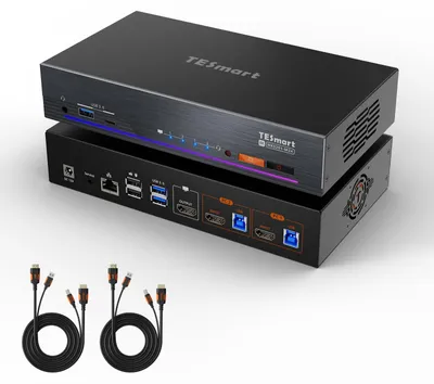 Obrázok produktu pre KVM prepínač 4K@144Hz HDMI 2.1 – pre 2 počítače, 1 monitor