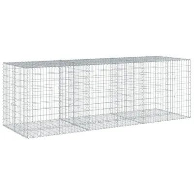 Obrázok produktu pre Gabiónový kôš s krytom 300x100x100 cm pozinkované železo