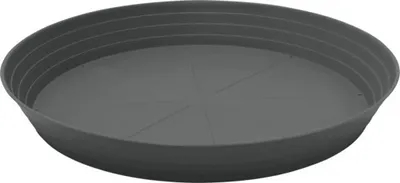 Produktbild von Untersetzer Primavera Kunststoff Ø 60 cm H 7,5 cm anthrazit