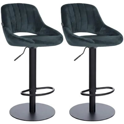Productafbeelding van Hoker, barowy model, Milet, donkergrijs, met armleuningen, 2 stuks.