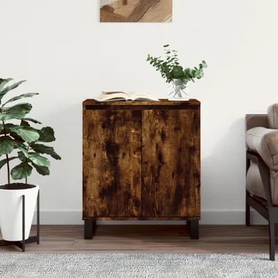 Image de vidaXL Sideboard chêne fumé 60x35x70 cm bois composite