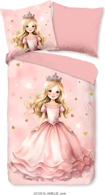 Produktbild von Good Morning Bettwäsche-Garnitur Amelie Farbe Pink Größe 135x200+80x80