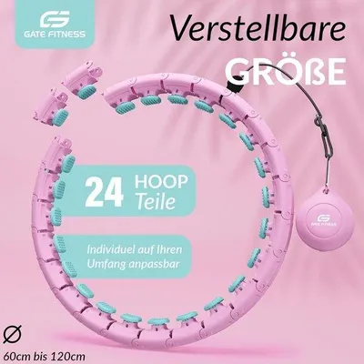 Produktbild von Fitness-Roller für Erwachsene - Abnehmen - Hoelahoep mit Noppen - Premium Reifen - Gewicht - für Anfänger und Fortgeschrittene