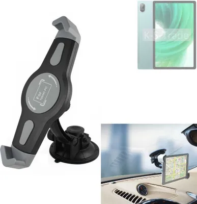 Produktbild von K-S-Trade Scheiben-Halterung für Tablets kompatibel mit Blackview Oscal Pad 15 KFZ Tablet Saugnapf Auto Halterung Windschutzscheibe Holder Halter