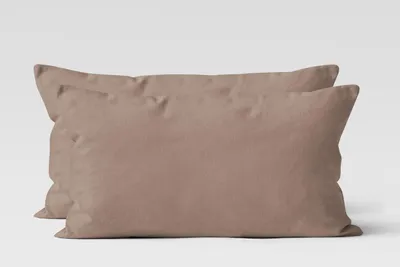Produktbild von Mikrofaser UNI Kissenhüllen Kopfkissenbezug Kissenbezug Bezug Kissenhülle Mit Reißverschluss 40x80 cm nougat