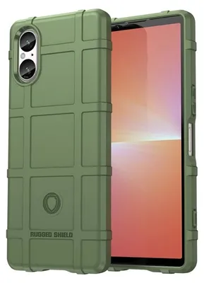 Produktbild von MobyDefend Hülle für Sony Xperia 5 V - Rugged Shield Schutzhülle - Grün