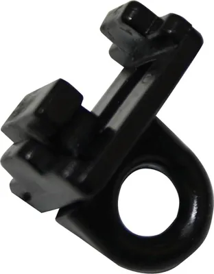 Produktbild von Stopper für Aluminium-Gardinenleisten 13 mm - Schwarze Kunststoffstopper für Vorhänge - 6 Stück
