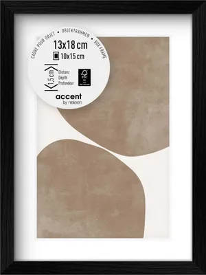 Produktbild von accent by nielsen Holz Bilderrahmen Aura, 13x18 cm, Schwarz