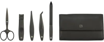 Produktbild von Zwilling Manikuere-Set Leder 5tlg. schwarz
