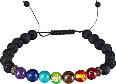 Produktbild von Chakra-Armband mit Makramee-Detail