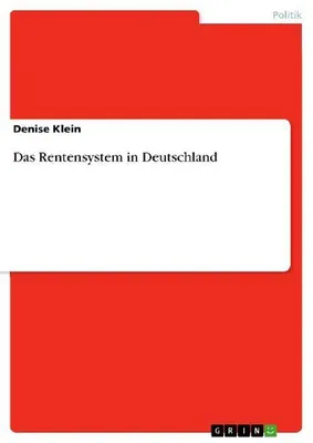 Produktbild von Das Rentensystem in Deutschland