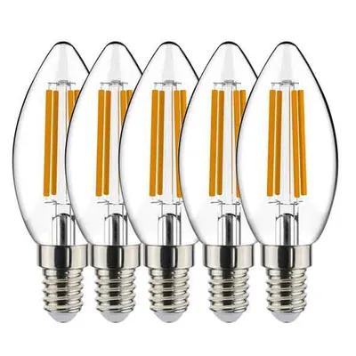 Produktbild von Lightme LM85931 E14 4W 5PACK LED-Kerze, Sockel E14, 4 Watt,