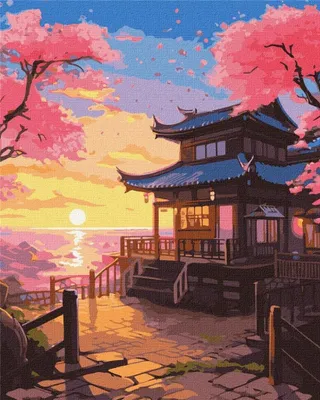 Immagine prodotto di Dipingere con i numeri - Tramonto da sogno - Ideyka
