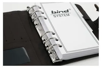 Produktbild von bind® Systemplaner A6, braunes NappaKunstleder, 1 Woche auf 2 Seiten