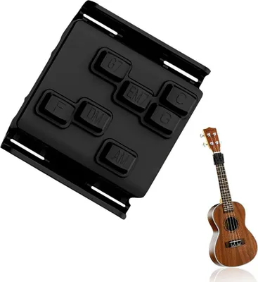 Produktbild von Ukulelen & Gitarren-Akkorddrücker, Aufsatz für Akustikgitarre, Trainingshilfe zum Akkordlernen
