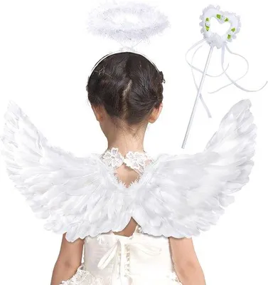 Productafbeelding van Engelenkostuum voor dames, vleugels, halo, carnavalskostuum, kinderen, mannen en volwassenen, themafeest