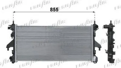 Produktbild von FRIGAIR 0204.2035 Kühler Wasserkühler Motorkühler für FIAT Ducato Kastenwagen (250, 290) Ducato Bus (250, 290) Ducato Pritsche / Fahrgestell