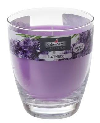 Produktbild von Duftkerze im Glas (bauchig) Lavender 107/92 mm, ca. 40 h