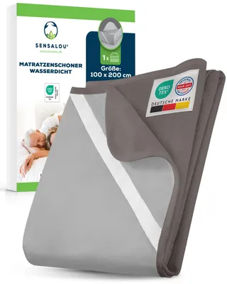 Zdjęcie produktu dla Sensalou Matratzenschoner 100 x 200 cm - Grau (1er Pack)