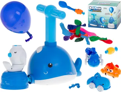 Produktbild von Aerodynamický odpaľovač balónov s delfínmi