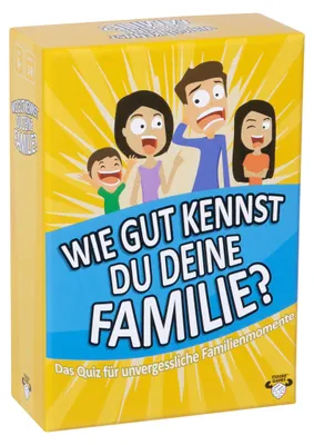 Partyspiel: Wie gut kennst du deine Familie? ab 8 J.