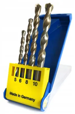 Imagen del producto de Conjunto de brocas para hormigón S&R. Brocas cilíndricas para taladrar hormigón y ladrillo