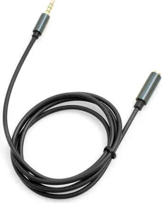 Produktbild von SYSTEM-S Adapterkabel 3.5mm Klinke 4 Polig (male) auf 3.5mm Klinke AUX Stereo Buchse 100 cm (female)