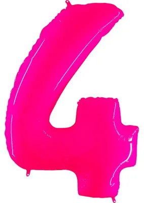 Produktbild von Balon 102Cm Fluorescencyjny Grabo Cyfra 4