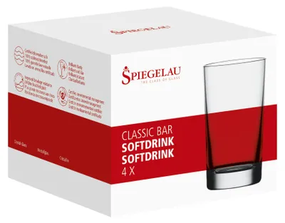 Imagen del producto de Spiegelau Classic Bar – Juego de 4 vasos para bebidas refrescantes