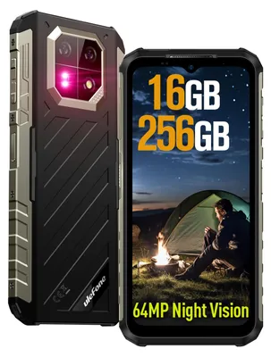 Produktbild von UleFone Ulefone Armor X32 puhelin, 128/6 Gt, musta