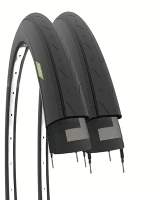 Produktbild von Ecovelò 2 Drahtreifen 700 x 23C (23-622) Faltreifen aus Gummi für Rennräder mit BDC-Schaltung und Singlespeed