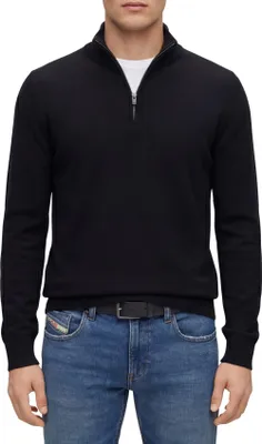 Produktbild von BOSS Black Half-Zip dunkelblau einfarbig