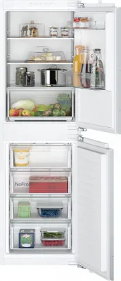 Produktbild von Siemens IQ100 KI85NNFE0 Einbau-Kühl-Gefrierkombination, No Frost 177,5 cm Nische, Festtür