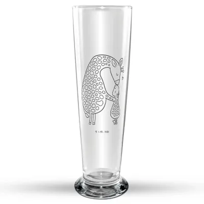 Produktbild von Mr. & Mrs. Panda Bierglas Giraffe Kind - Transparent - Geschenk, Bier Glas, Lieblingsmensch, Afrika, Bierbecher, Sohn, Tochter, Glasbecher, Mutter, Mama, Glasbierglas