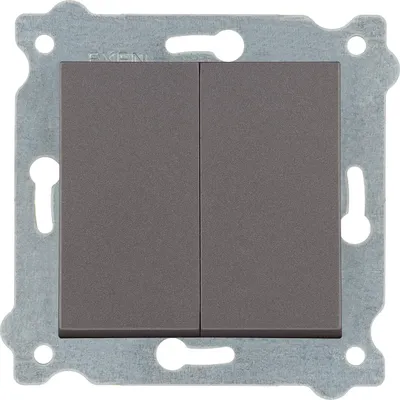 Image de Interrupteur double à deux voies Mocha 211/15E EXEN