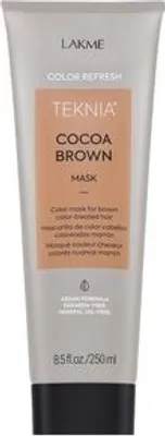 Immagine prodotto di Lakmé Teknia Color Refresh Cocoa Brown Mask maschera nutriente con pigmenti colorati per capelli castani 250 ml