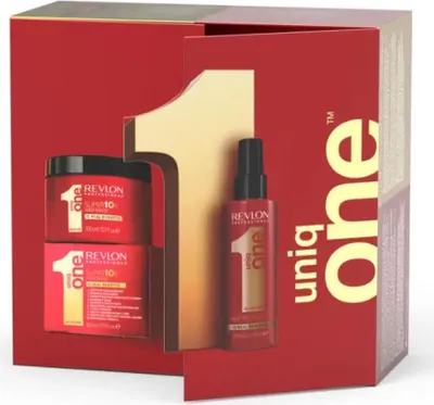 Produktbild von Revlon Uniq One All In One Hair Treatment Geschenkset 150ml Hair Treatment + 300ml Haarmaske