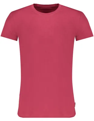 Produktbild von Herren Kurzarm-Rot T-Shirt mit Logo und Applikation