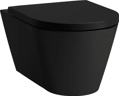 Produktbild von LAUFEN Laufen Wand-WC KARTELL spülrandlos, Tiefspüler schwarz matt
