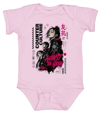 Productafbeelding van Against The Grain: Anime, Cyberpunk, Meisjeskleding, Techwear, Japan, Y2K, Harajuku, Body, Roze, Maat 6/12