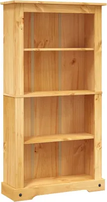 Produktbild von vidaXL Bücherschrank 4 Fächer Mexiko-Stil Kiefernholz 80x29x150 cm