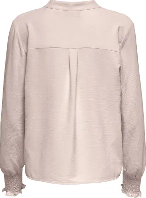 Produktbild von ONLY ONLMETTE V-NECK LS SMOCK TOP NOOS W Gray Morn S