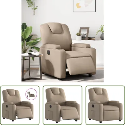 Produktbild von The Living Store Relaxsessel Elektrisch Cappuccino-Braun Kunstleder