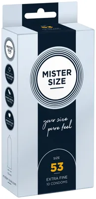 Obrázok produktu pre Kondómy Mister Size 53 mm M 10 ks
