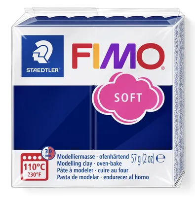 Produktbild von STAEDTLER FIMO soft 8020 ofenhärtende Modelliermasse Einzelprodukt, 57g, windsorblau